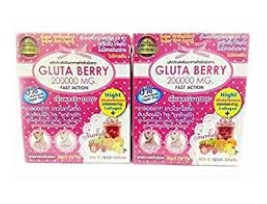 2Box Gluta Berry 200000 mg Drink PUNCH skin food Μειώστε τις φακίδες Λευκαντικό Δέρμα Γρήγορη δράση 10pcs./Box. ...