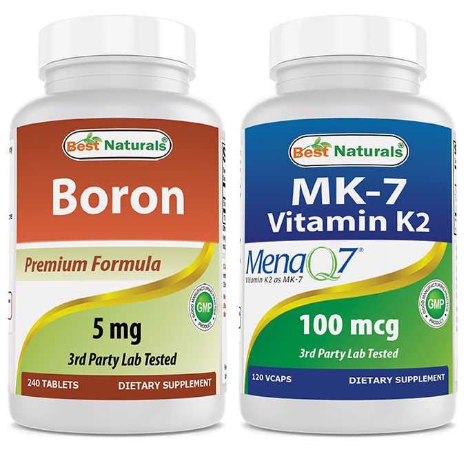 Boron 5 mg & MK-7 Vitamin K2 100 mcg