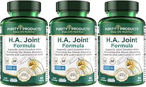 Προϊόντα καθαρότητας HA Joint Formula Hyaluronic Acid + Key CoFactors - Joint + Skin Multi Collagen (Type I, II & III) - 5-Loxin - εκχύλισμα ελιών - Κοινή ευελιξία + Κινητικότητα - 90 κάψουλες (3)