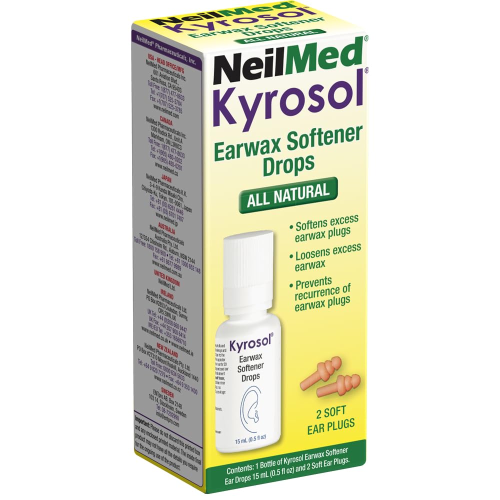 Squip Kyrosol All Natural Ear Wax Removal Drops Refill, 20.0 Ounce 0.51 Fl Oz