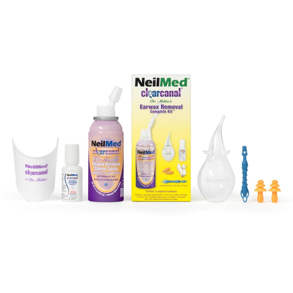 NeilMed Clearcanal Ear Wax Removal Complete Kit 2.5oz (75mL)