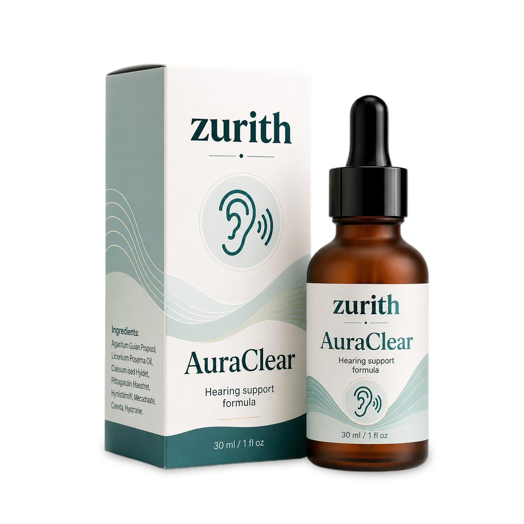 Zurith AuraClear Ear Cleaning and Relief Drops,30 Ml / 1 Fl Oz(1pc) | Natural Care Formula for Ear Wax Softening, Canal Hydration & Daily Comfort, Easy-to-Use Drops