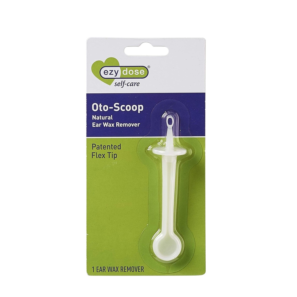 EZY DOSE Earwax Removal Tool, Gentle Ear Cleaning System with Flexible Oto-Scoop Tip, Safe & BPA-Free Cleaner for Adults & Kids, Easy-to-Use Hygiene Solution for Healthy Ears, White | Gentle Ear Cleaning With Flexible Scoop Tip Helps Remove Wax Buildup For Adults And Kids, Easy-To-Use, BPA-Free & Reusable