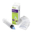 Ezy Dose Ear and Ear Wax Cleaner for Humans, Includes 10 Saline Packs, Syringe with Tri-Stream Tip, Safe and Antibacterial, BPA Free Ear Cleaning Solution | Drains Fluid & Buildup, Gentle Ear Cleaner for Baby, Children & Adults, Safe & BPA Free Ear Cleaning System, Easy to Use