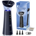 Ear Wax Removal with One-Piece Waste Tank, FSA-HSA-Eligible, Water Powered Ear Cleaner, Electric Ear Cleaning Kit with Water Temperature Sensor, Ear Irrigation Flushing System, Blue