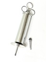 Ear Wax Removal Syringe 4 OZ - Brass with chrome finish -HIGH QUALITY