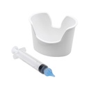 Acu-Life Earwax Removal Kit, Tri-Stream Syringe Tip For Ear Cleaning | Includes Removal Basin, Safe Care Tool for Wax Build-up, Gentle Ear Hygiene Solution & Irrigation, Comfortable Fit for Family