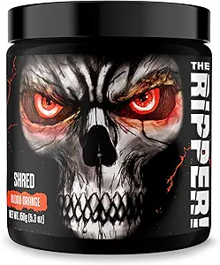 JNX SPORTS The Ripper! Shredding Thermogenic Fat Burner - Blood Orange 30 Servings | Advanced Fast Acting Thermogenic Pre-Workout, Appetite Suppressant, Extreme Energy for Men & Women