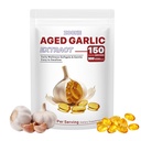 Aged Garlic Extract Capsules Softgels, Odorless Garlic Supplement, Heart & Immune Antioxidant Support, Easy-to-Swallow, 500 mg Per Serving, 300 Softgels, 150 Servings