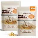 Aged Garlic Extract - 300 Softgels Odorless Garlic Supplement for Heart Health, Immune Support & Antioxidant Benefits,Non-GMO,Gluten Free(2 Pack)
