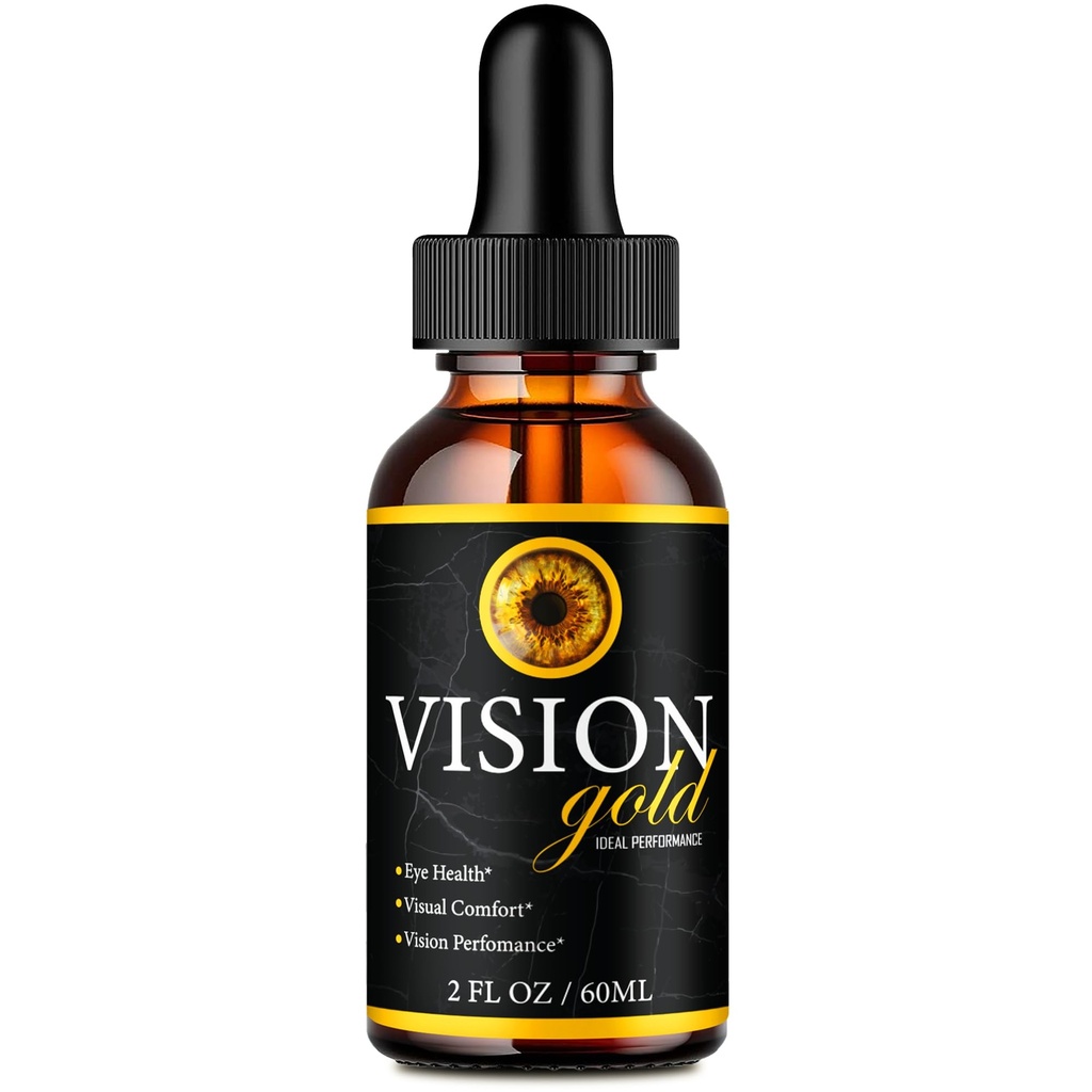 Vision Gold Drops, Official Vision Gold Eye Health Supplement Drops - Maximum Strength, All Natural Visual Wellness & Crystal Clear View, Premium VisionGold for Gentle Eye Care Reviews (1 Pack)