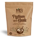 MB Herbals Psyllium Husk Whole – 1 lb (16 oz) | 99% Husk Purity, Gluten-Free, Vegan, Non-GMO | Keto Friendly Fiber | Ideal for Smoothies & Baking