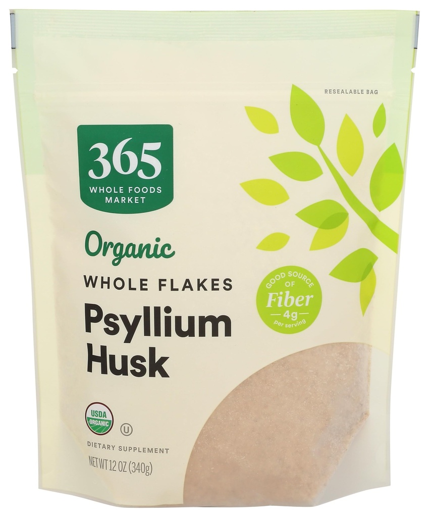 365 by Whole Foods Market, Psyllium Husk Ca Only Organic, 12 Ounce