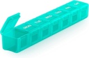 Sukuos Extra Large Weekly Pill Organizer, 7 Day Daily Pill Box Υπόθεση Αρθρίτιδα Φιλικό, Μεταξοτυπωμένο Ιατρικό Εμπορευματοκιβώτιο με Καθαρό Λιπαντικό για Βιταμίνες, ιχθυέλαια ή Συμπληρώματα (Κυανό)