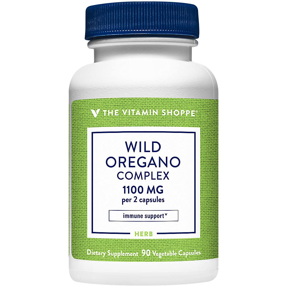The Vitamin Shoppe Wild Oregano Complex 1,100MG, Herbal Supplement (90 Capsules)