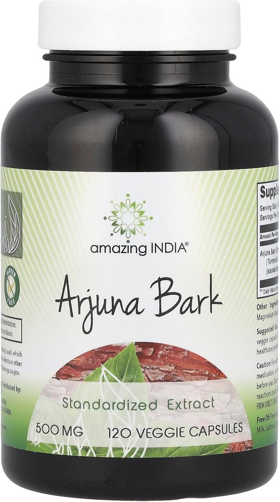 Amazing India Arjuna Bark Extract συμπλήρωμα 