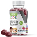 Viteey Kids Multivitamin Gummies with Probiotics - 8-1 Παιδικές Βιταμίνες για την Ανοσοποιητική Υγεία Υποστήριξη με Βιταμίνη C, D3, B12, B6, Ψευδάργυρος, Elderberry, Σελήνιο - Χορτοφαγικά - Μασώμενα Νόστιμο Berry Γεύση