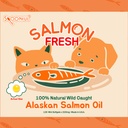 Spoonful Salmon Fresh - 100% Natural Wild-Caught Alaskan Salmon Oil – 220 mg Mini Softgel, 126 Mini Softgels | DHA, EPA & Natural Astaxanthin, Non-GMO, Sustainable, Made in USA