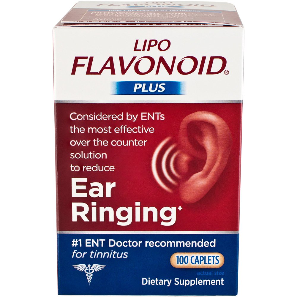 Lipo-Flavonoid Ear Health Dietary Supplement Caplets 100 Count (Pack 5)