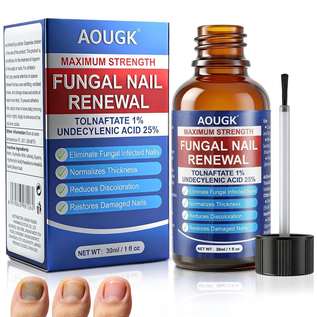 Toenail Fungus Treatment Extra Strength - with Undecylenic Acid 25% | for Damaged Nails, Thick, Yellow, and Discolored Toenails - 30ML