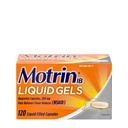 Motrin IB Liquid Gels - Pain Reliever with 200mg Ibuprofen for Muscle Aches, Headache, Backache, Toothache, Menstrual Cramps and Minor Arthritis Pain - 120 Caplets