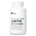 L-Methylfolate 15mg | 5-MTHF (Active B9) with Methyl B12, D3, NAC & Taurine | Premium Methylated Folate Supplement for Daily Use | Mood, Energy & Cognitive Support | 30 Capsules