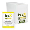 CoreTex Ivy X Post-Contact Poison Ivy Wipes - Pack of 25 Single-Use Treatment Wipes to Assist in Removal of Rashes - Also Works on Poison Oak & Sumac Oils - Travel Size Rash Remover