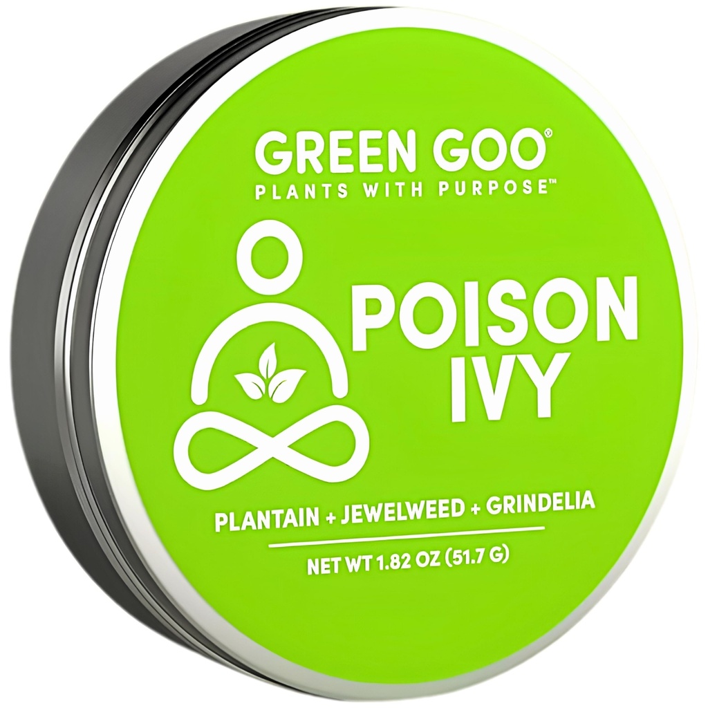 Green Poison Ivy Treatment & Relief salve, Natural Poison Ivy Cream For Soothing Irritation, Protecting Skin & Relieving Pain & Itching, 1.82 Oz