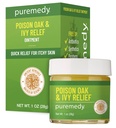 Puremedy - Poison Oak and Ivy Relief Ointment - All-Natural Salve with Pine Extracts and Organic or Wild Harvested Ingredients, for Itchy Skin, Quick Relief, Unscented, 1 oz