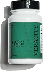 Veracity Metabolic Defense Probiotic Supplement - Probiotics for Women & Men Digestive Health, Hormone Balance, Immune, Brain &Skin Care Υποστήριξη για την Puberty στην Εμμηνόπαυση - 6 Strains - 30 Κάψουλες