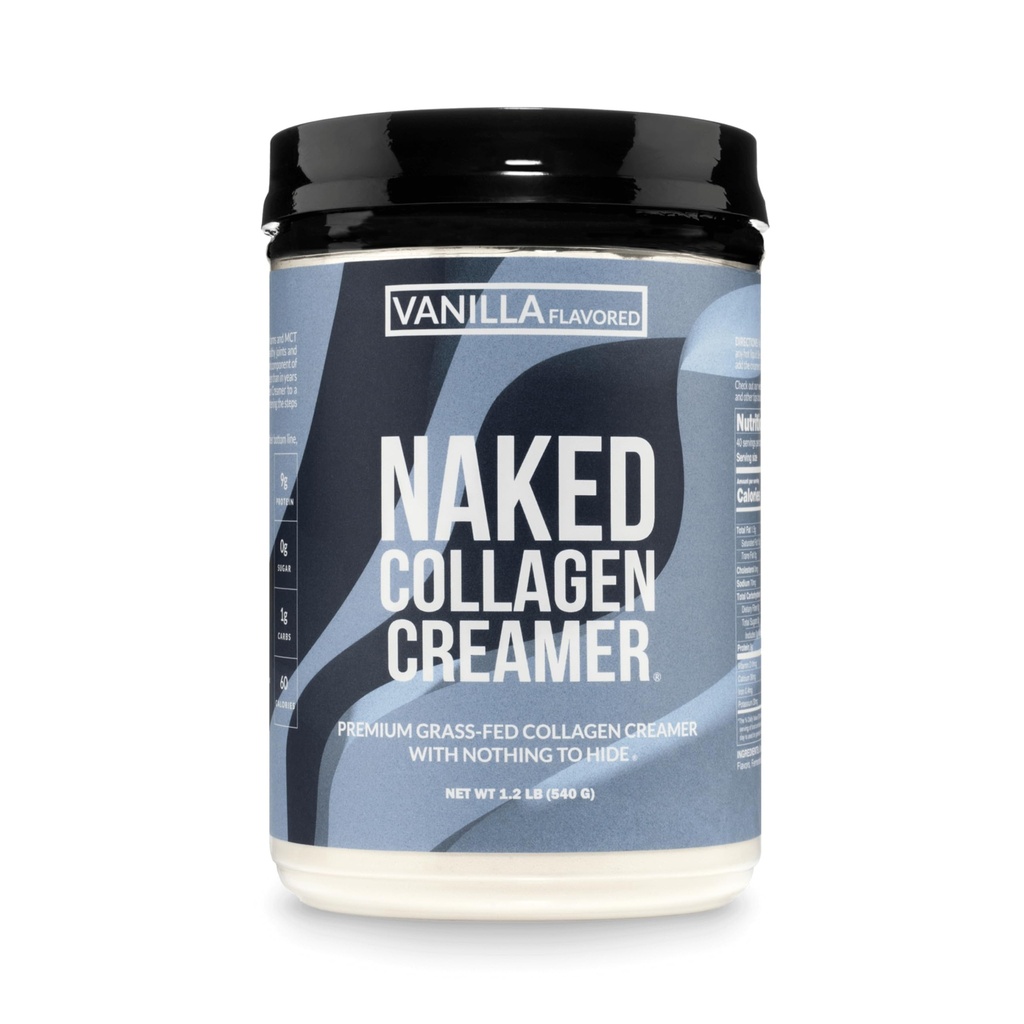 Κρέμα καφέ με γυμνό κολλαγόνο - Vanilla Collagen Creamer για τον καφέ - χωρίς γαλακτοκομικά, χωρίς γλουτένη, χωρίς γλουτένη - Υποστηρίξτε τα μαλλιά, το δέρμα και τα νύχια - 40 σερβιρίσματα