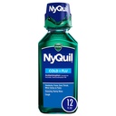 Vicks NyQuil Cold and Flu Relief Liquid Medicine, Powerful Multi-Symptom Nighttime Relief for Headache, Fever, Sore Throat, Minor Aches and Pains, Sneezing, Runny Nose, and Cough, 12 FL OZ