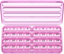 Zoksi Monthly Pill Organizer 1 φορά την ημέρα, 30 ημέρα Pill Box Organizer, ένα μήνα Pill περίπτωση για το ταξίδι, 31 ημέρα καθημερινή Medcine Container για βιταμίνες, συμπλήρωμα & φαρμακευτική αγωγή (Purple)