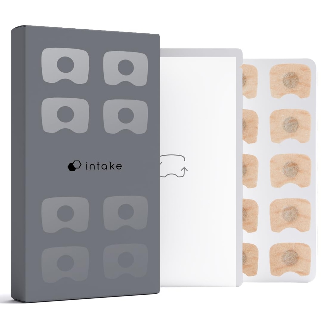 Intake Breathing Magnetic Nasal Strip Refill Tabs (60 Count) | Adhesive Tabs for Intake Reusable Band | Nasal Strips for Sleep, Snoring & Breathing | Stronger Than Traditional Strips | 60-Night Supply