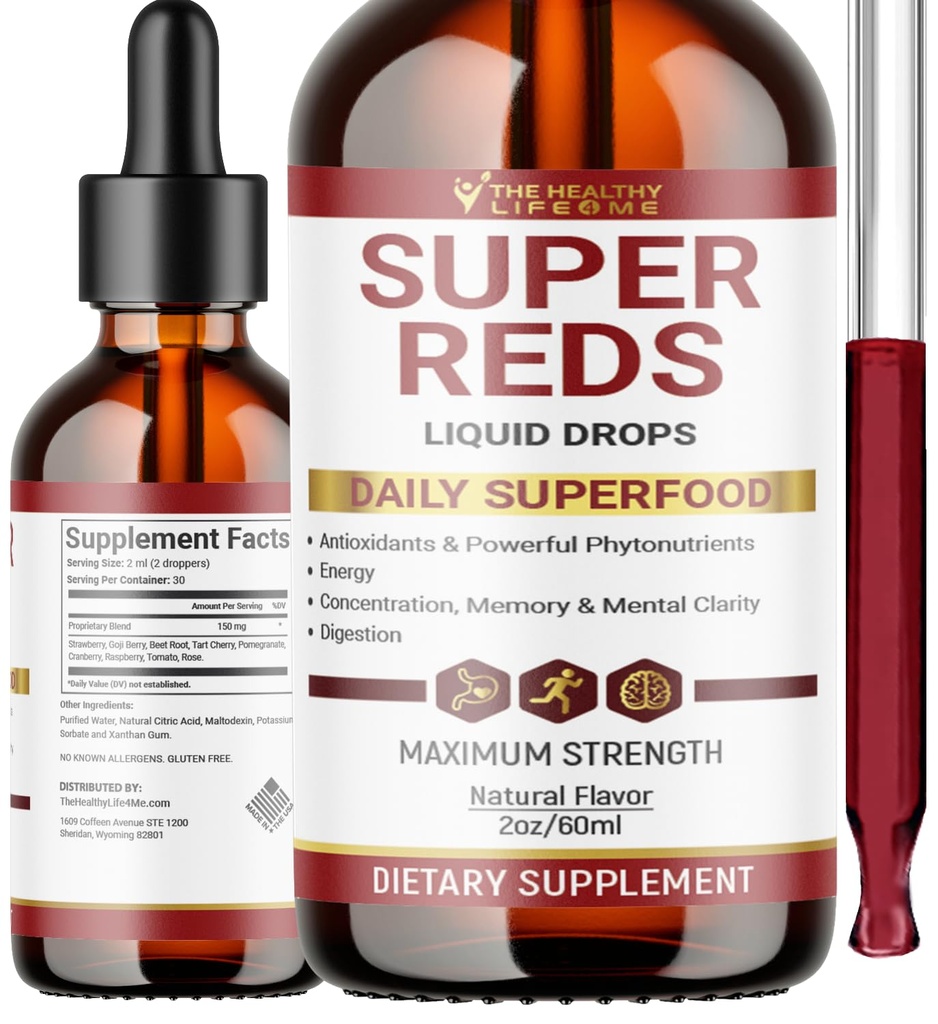 Υγρό Super Reds Phytonutrient Superfood Drops 