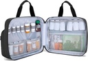 Trunab Pill Μπουκάλι Organizer Ιατρική που μεταφέρει τσάντα ασφαλή φάρμακα Τσάντα ταξιδιού για την συνταγή, βιταμίνες, Ιατρικά συμπληρώματα αποθήκευσης (Bag μόνο)