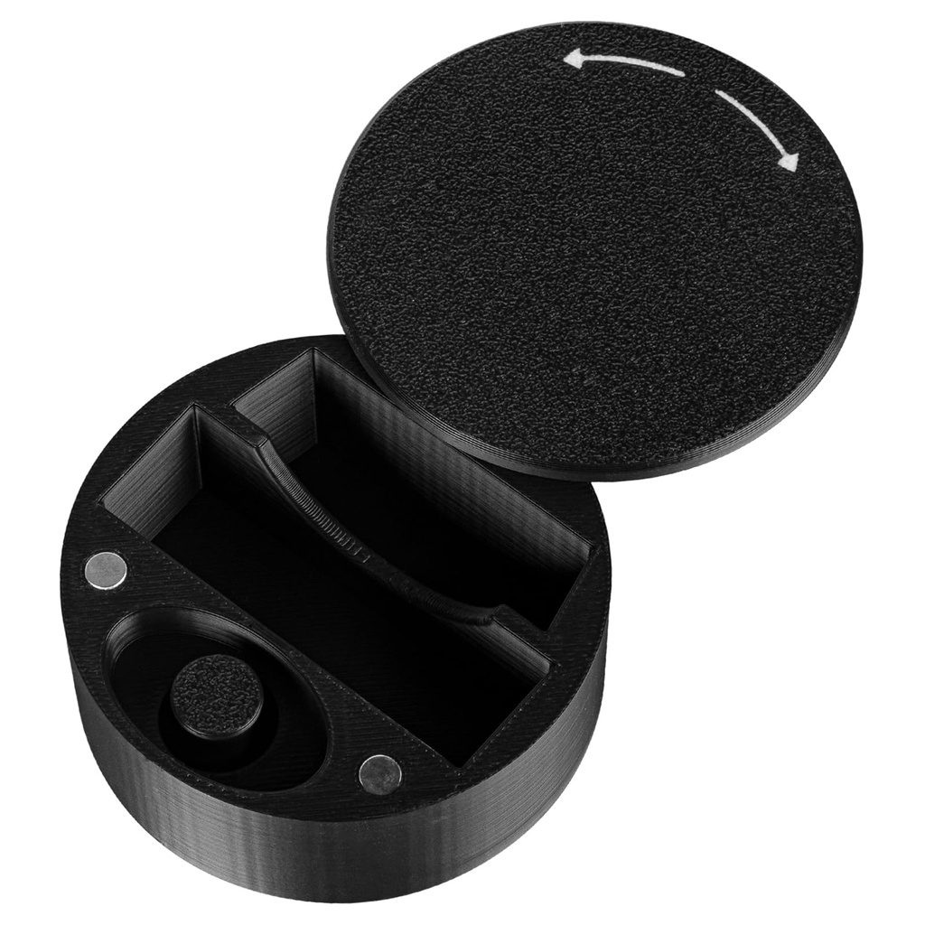 Travel Case for Intake Breathing Strip & Magnetic Applicator – Durable Travel Case Holds Up to 14 Tabs, Compact for Snoring Solution (Black)
