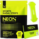 Nasal Strips (60 Count) - Oil & Sweat Resistant Adhesive - Athletic Nasal Strips for Sport & Nose Strips for Snoring & Sleeping - Nose Strips for Breathing (NEON Green Color)