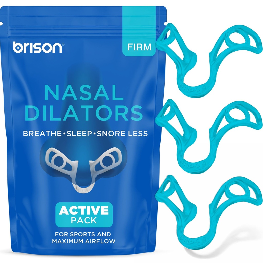 Brison Nasal Dilators for Breathing and Sleeping - 3 Pack Anti Snoring Nose Vents Opener for Better Breathing Sleeping and Activity Improves Airflow - Hard | Anti Snoring Nose Vents Better Sleep Easier Breath Stuffy Nose Relief Airflow Expander Nostril Opener Hard