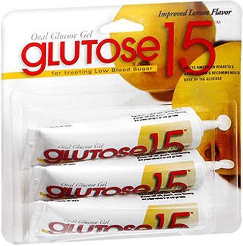 Glutose 15 - Glucose - 15 Gram Gel Lemon - 3/Pack - McK