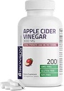 Bronson Apple Cider Vinegar 3000 MG per Serving Extra Strength - Non-GMO, 200 Vegetarian Tablets