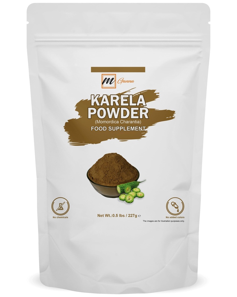 100% Natural Bitter Melon (Karela Powder) | Momordica Charantia 0.5 LBS / 227 GMS for Health Care and Smooth Supple Skin