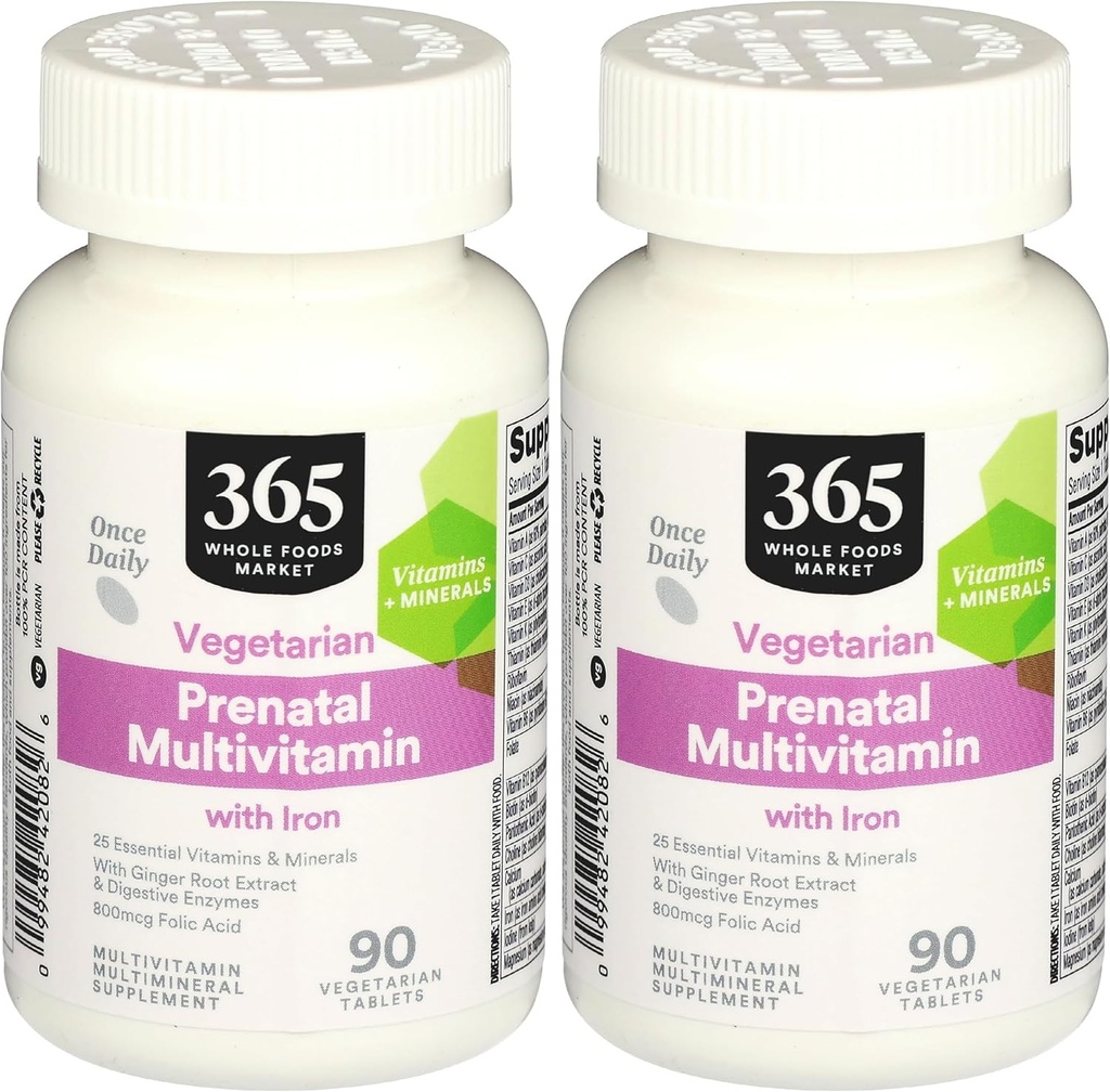 365 από το Whole Foods Market, Multi Prenatal One Daily, 90 Tablets (Pack of 2)