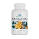 Nature's Lab Iron Plus Vitamin C Fast Melt Tablets - Απαλό επί του στομάχου Carbonyl Iron, Υψηλή απορρόφηση για υγιή ερυθρά αιμοσφαίρια* - 120 Tablets