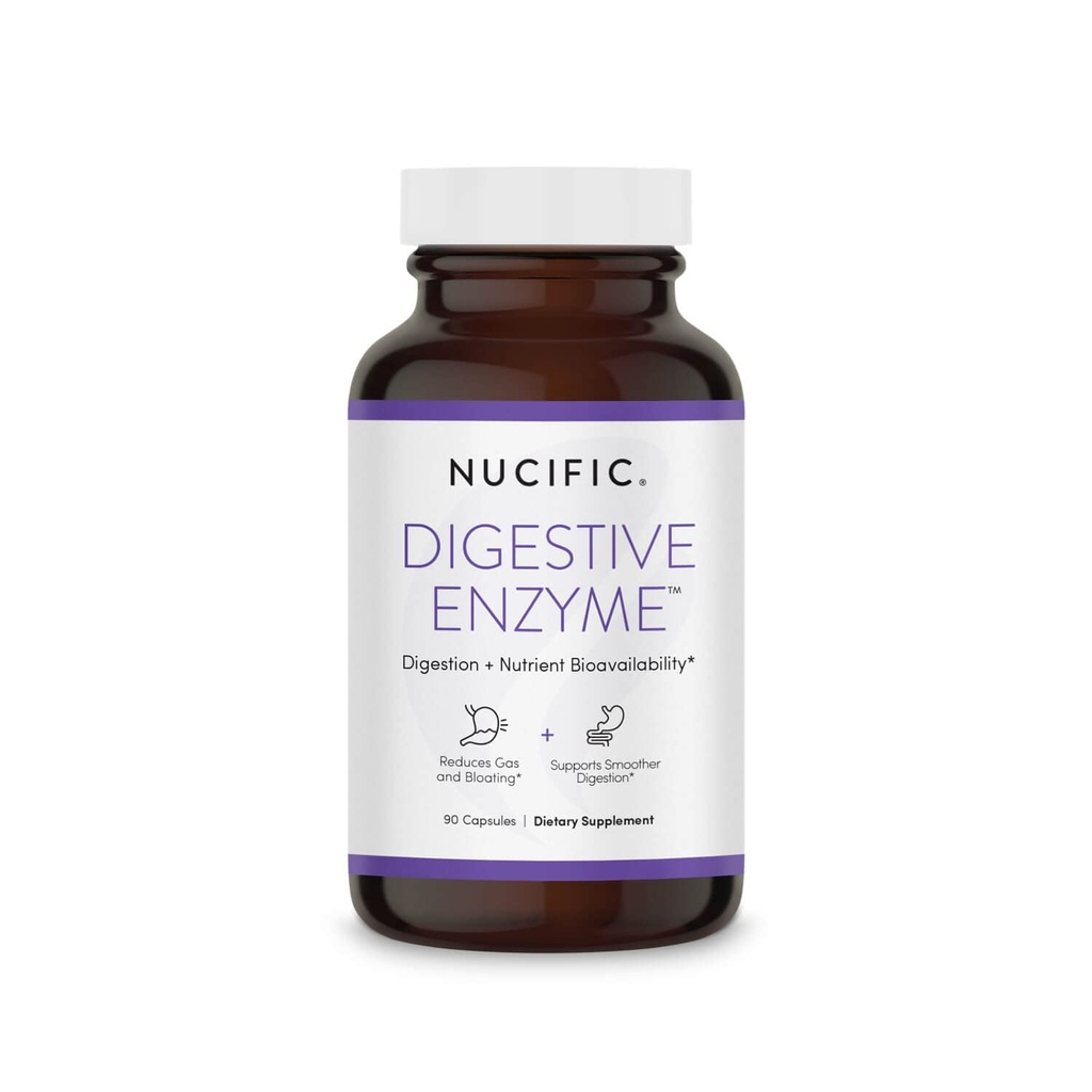 Nucific Digestive Enzyme Supplement to Support Digestion and Nutrient βιοδιαθεσιμότητα, 90 Count