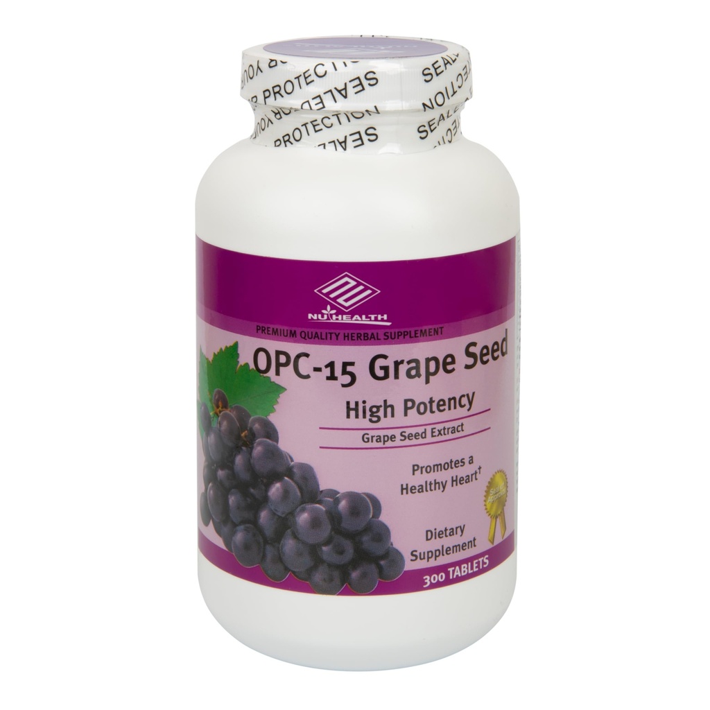 OPC-15 Grape Seed Extract, Vitamin C & Selenium, 300 Tablets