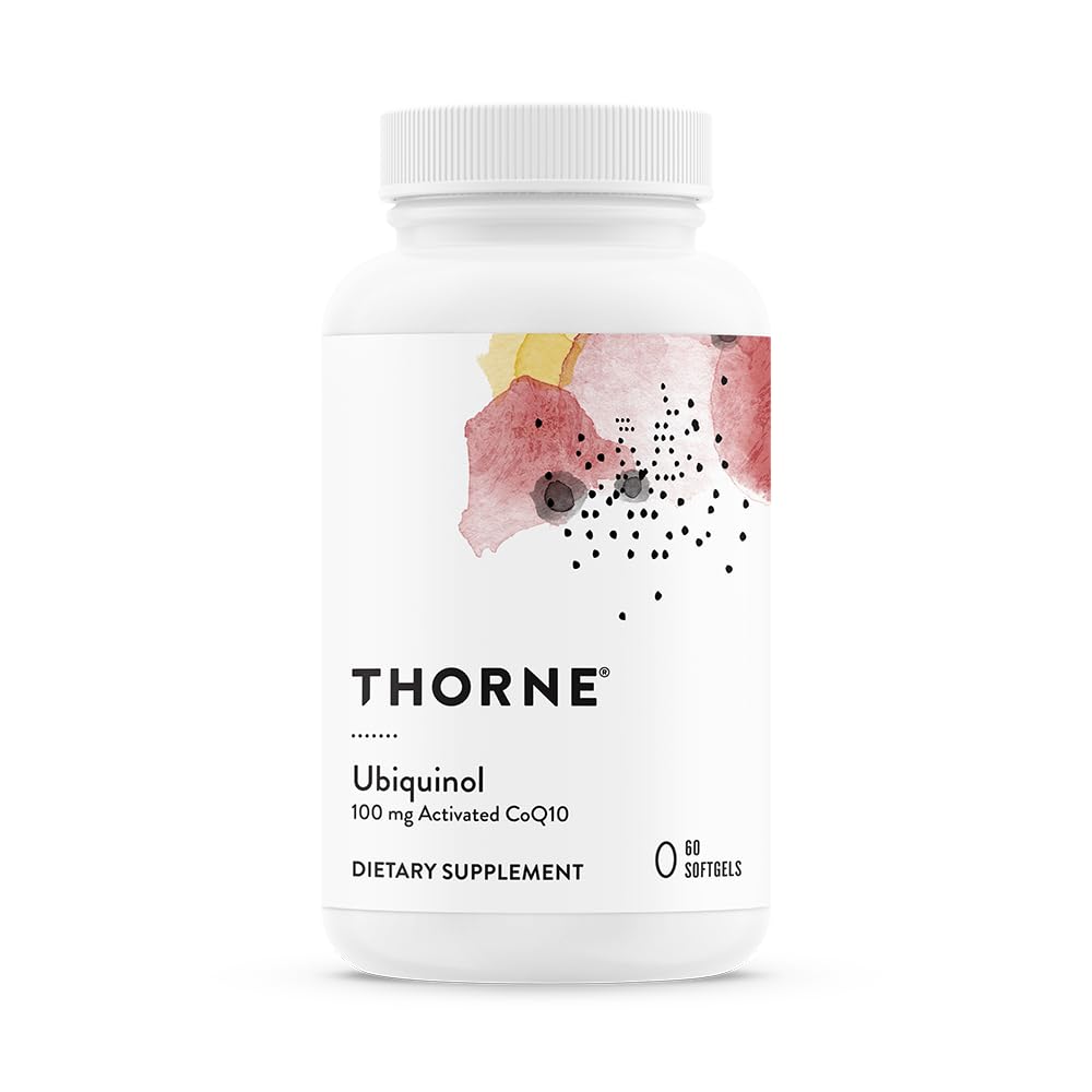 THORNE Ubiquinol, Coenzyme Q10 (CoQ10) 100 mg Supplement, 60 Softgels