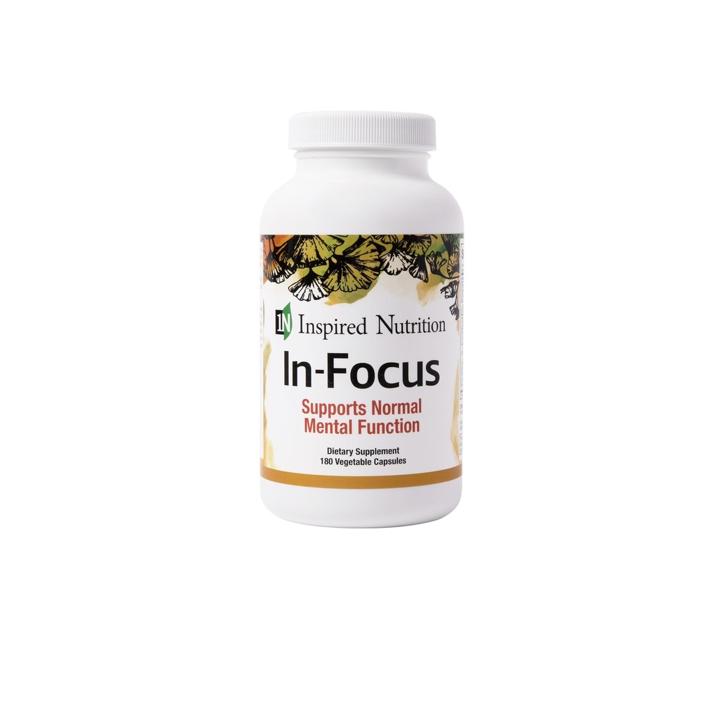 in-Focus - Supports Mental Clarity - No Caffeine - 180 Capsules