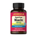 Lindberg Niacin 500mg Flush Free | 120 Capsules | Vitamin B3 Supplement | as Inositol Hexanicotinate | Non-GMO, Gluten Free | Non-GMO, Gluten Free