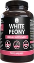 ΑΝΩΤΑΤΑ ΑΡΧΙΚΑ ΣΥΣΤΑΤΙΚΑ Λευκό Peony (365 Κάψουλες) Όχι Μαγνήσιο ή Ρύζι Fillers, Πάντα καθαρό, Εργαστήριο Επαληθευμένο